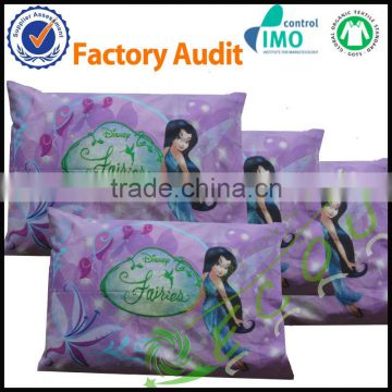 Wholesale custom design 100% cotton printed pillow case pillow cover