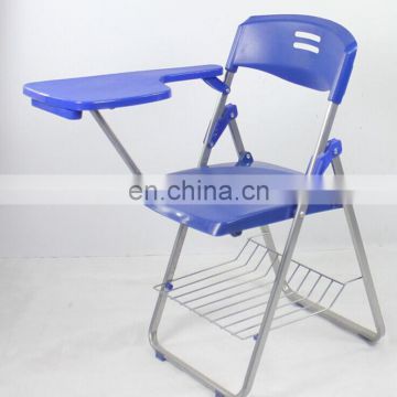 Student Blue Color Study Chair With Writing Pad