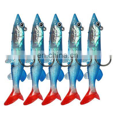 wholesale 6.6g 7.5cm lead stick bait swim baits soft plastic fishing lures