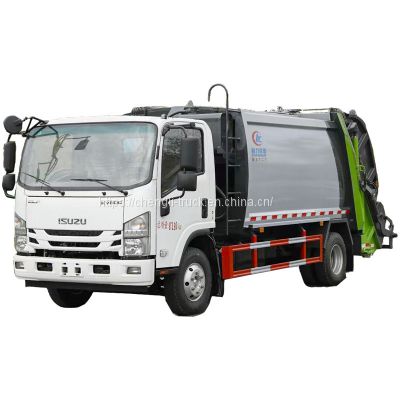Isuzu compactor garbage truck Japan 8cbm compression garbage trucks