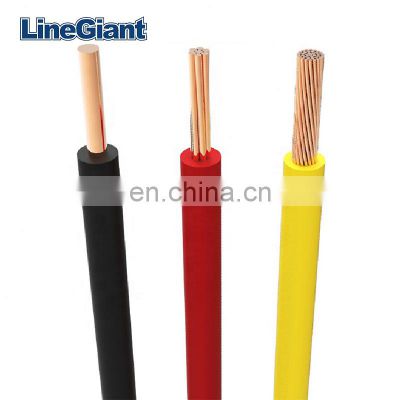 Factory selling High Quality Single Core Bare Copper PVC Electric Wire