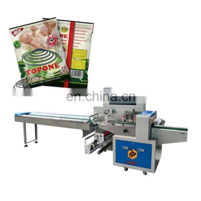 Mosquito coil packaging machine Mosquito coil Flowpack Packing Machine For Mosquito coil