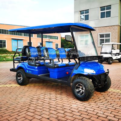 Luxury electric golf cart 6 seat 72V 4KW AC