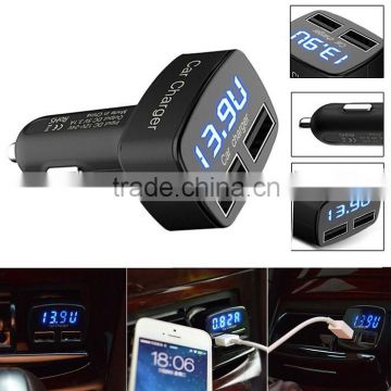 2015 Newest 4 in 1 car charger with double 3.1A USB output