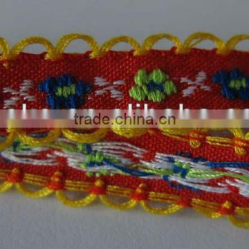 Embroidery Lace Trim Sew on Jacquard Trimming Tape