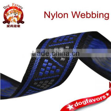 2.0cm beads pattern polyester webbing,blue Folk style