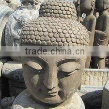 Chinese antique stone caving buddha head