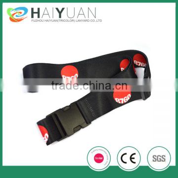 full color sublimation luggage strap with adjustable buckle