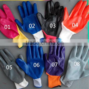 Gold supplier! blue nitrile dipped glove