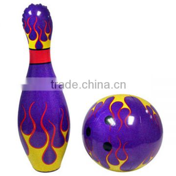 China manufacturer promotional gift set purple inflatable bowling / kid toys