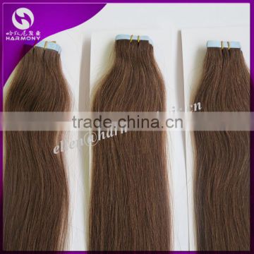 Hot sale 100% unprocessed virgin brazilian hair cheap tape hair extensions