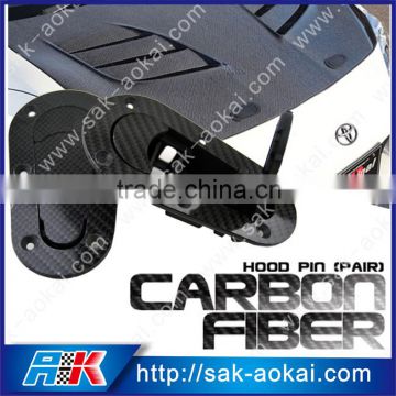 Durable Carbon fiber Carbon fiber hood pins with key locks