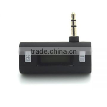 FM transmitter for any mobile phone in car