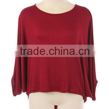 SOLID DOLMAN KNIT TOP