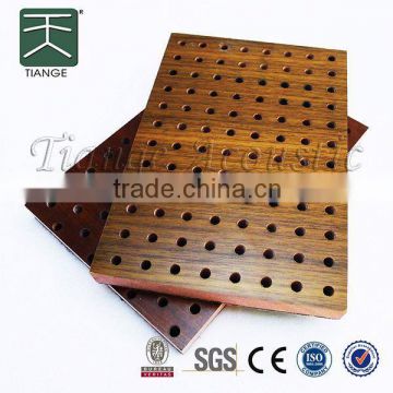 cinema sound absorption panel/wooden perforated acoustic wall panels
