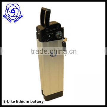 E-bike lithium battery pack 36V 12Ah bigger power Silver fish type battery