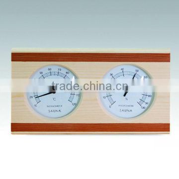 KD211 Dial wooden sauna thermometer and hygrometer of Sauna Accessories