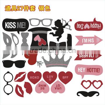 2016 silver wedding ideas Funny Fashion Paper props For Party Supplies