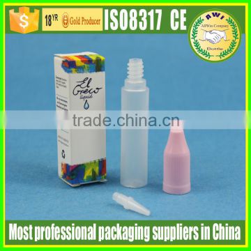 30ml 1oz e-liquid unicorn pe botttle plastic /pen shape bottle for vape juice