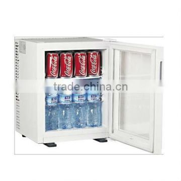 28L Silent Mini Bar Display Type Mini fridge Transparent Door for Hotel Room