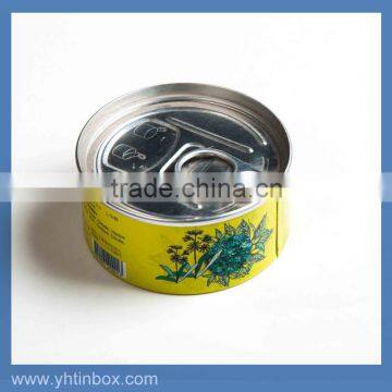 round pop can container for jam,sardine