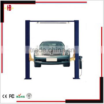 two post clear floor car lift