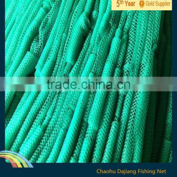 good quality pe equipments fishing nets tight knot,green color