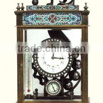 brass antique European royal craft decorative clock