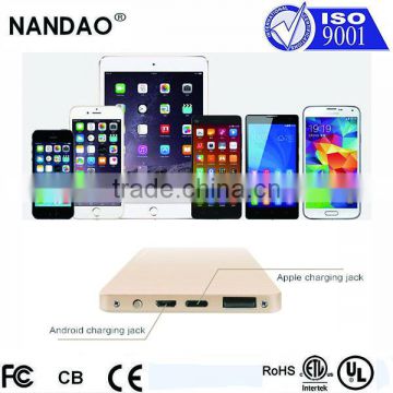 With Two Kinds Different Andriod And ios Charging Input Port 8000mah Power Bank Portable Charger