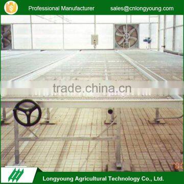 Manufacturer custom greenhouses nursery movable rolling seedbed