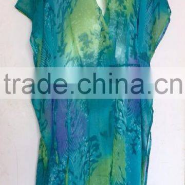 Chiffon cover up kaftan CAFTAN tunic poncho blouse