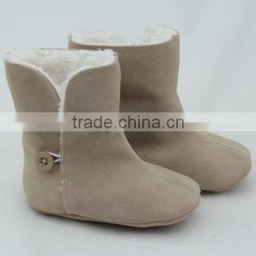 Fashion handmade fancy baby leather boots