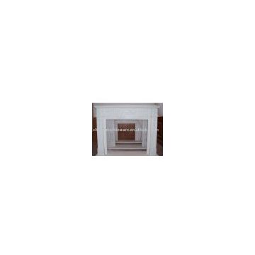 white marble fireplace mantel in simple style (L140cm)