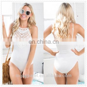 china factory fashion Corset crochet halter neck sexy women white Corset Lingerie