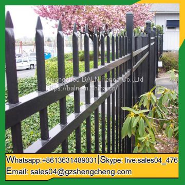Tubular steel fence cheap metal residential fencing