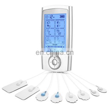 Rechargeable TENS Unit with Family Pack, 3rd Gen 16 Modes TENS Machine Muscle Stimulator with 16pcs TENS Unit Electrode
