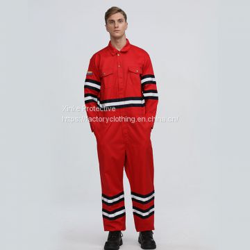 Aramid Flame Retardant Coveralls With Reflective Tape Workwear