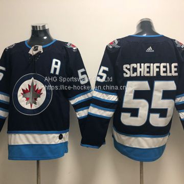 Winnipeg Jets #55 Scheifele Blue Jersey