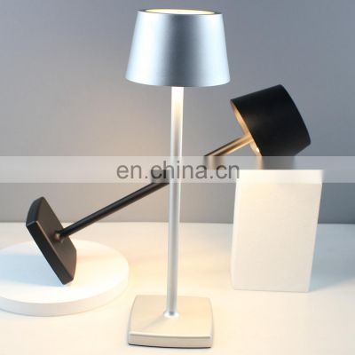 2020 zafferano poldina pro Nordic metal black table lamp decorative living room bed side table lamp cordless