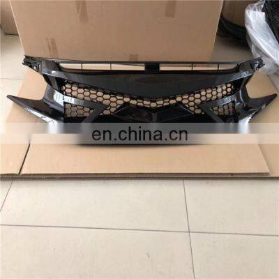 Aftermarket Modified Black ABS Plastic Front Middle Grille For  Honda Civic