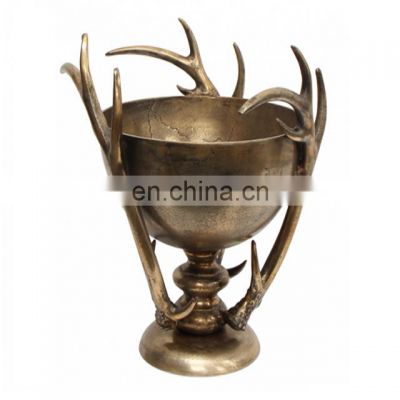 brass antique fancy bowl with stand