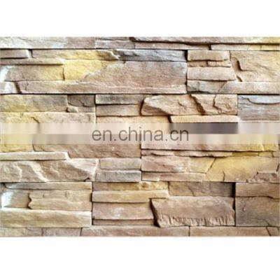 large stone face faux artificial stacked stone cladding shower wall panel polyurethane