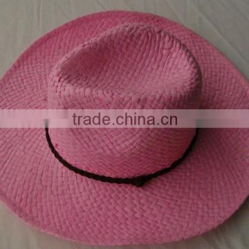 Fashion design paper cheap pink cowboy hats