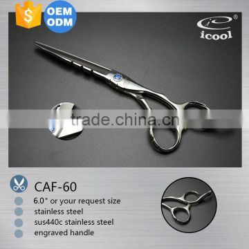 ICOOL CAF-60 professional engraved handle type of hair scissors