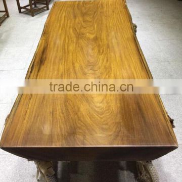 2016 Foshan Fatory Supply Pure Africa Natural Side Teakwood Table Top Home Set