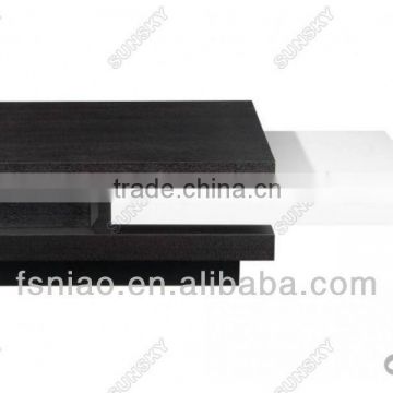 motion coffee table in black and white 872D