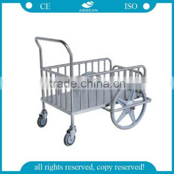 Hot sale!!AG-SS026 CE approved hospital SS Dressing Delivery Cart