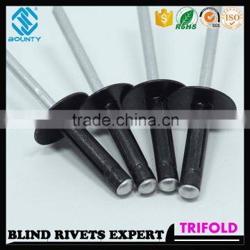 HIGH QUALITY FACTORY BLACK OXIDATION COLOR TRI-GRIP RIVETS FOR GLASS CURTAIN WALL