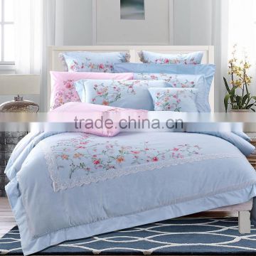 lace and flower embroidery bedding set from nantong