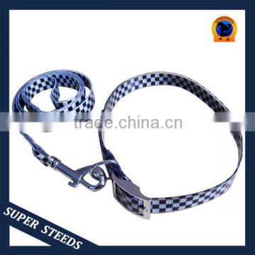Hot selling Plaid color cat collar/leash